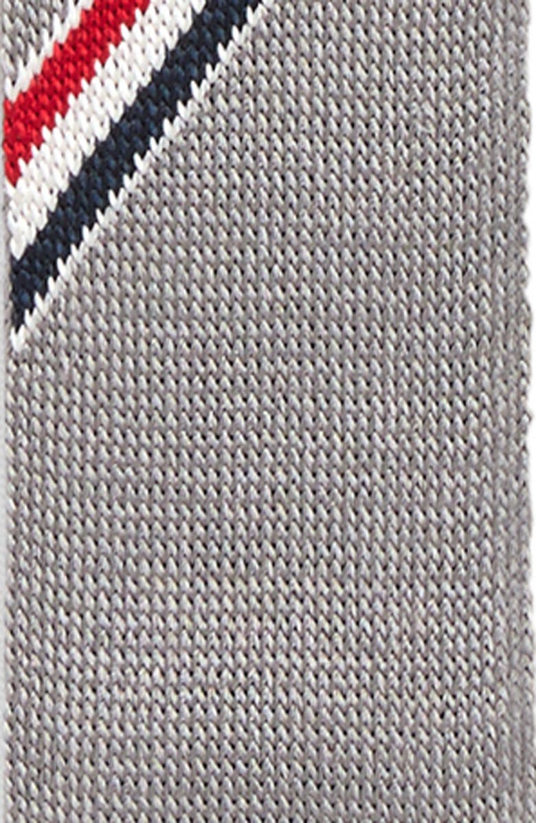 Thom Browne Tricolor Stripe Jacquard Knit Tie, Alternate, color,