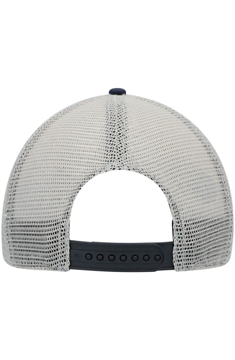 '47 Men's '47 Navy/White Dallas Cowboys Trawler Trucker Clean Up Snapback Hat, Alternate, color, 