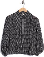 MAX STUDIO Pleat Front Button Shirt