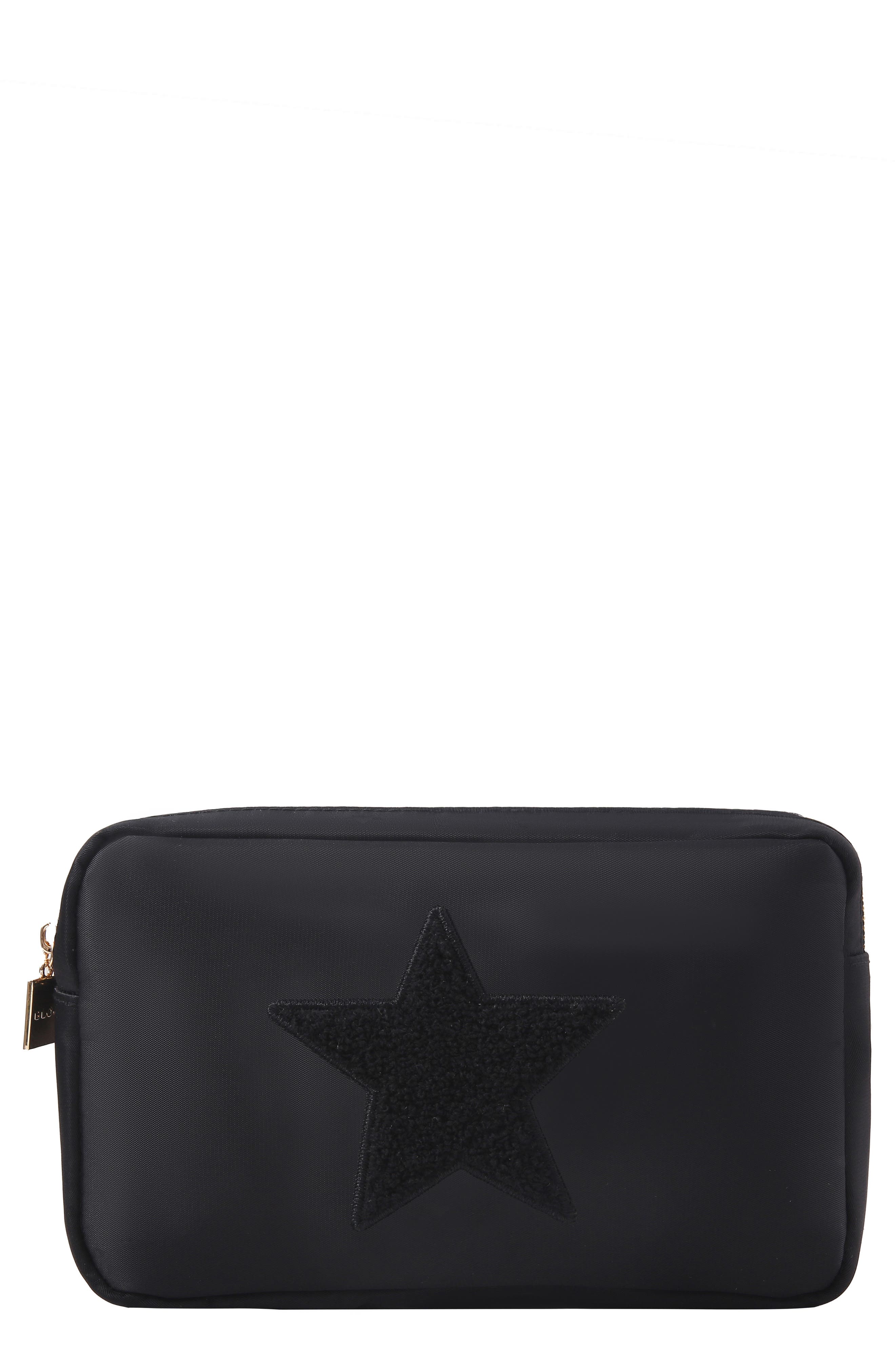 Bloc Bags Medium Star Cosmetics Bag in Black/Black 