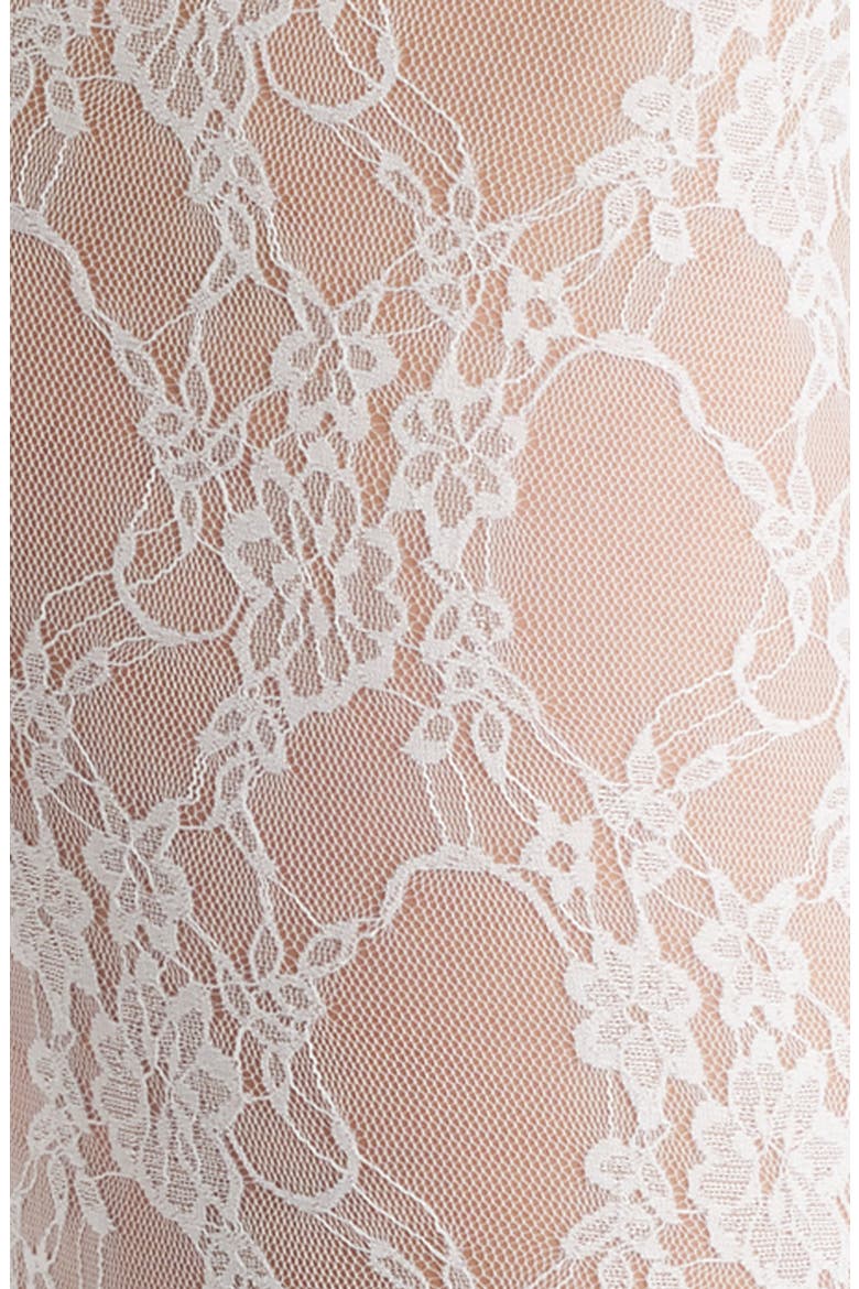 Lace Tights, Alternate, color, WHITE