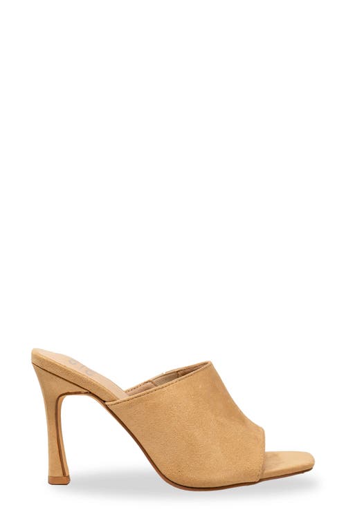 Chase & Chloe Chase And Chloe Open Toe Mule In Gold