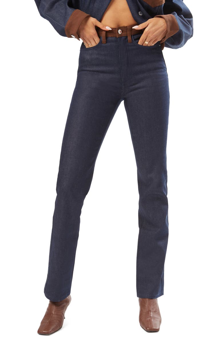 WeWoreWhat Colorblock Icon Jeans, Main, color, 
