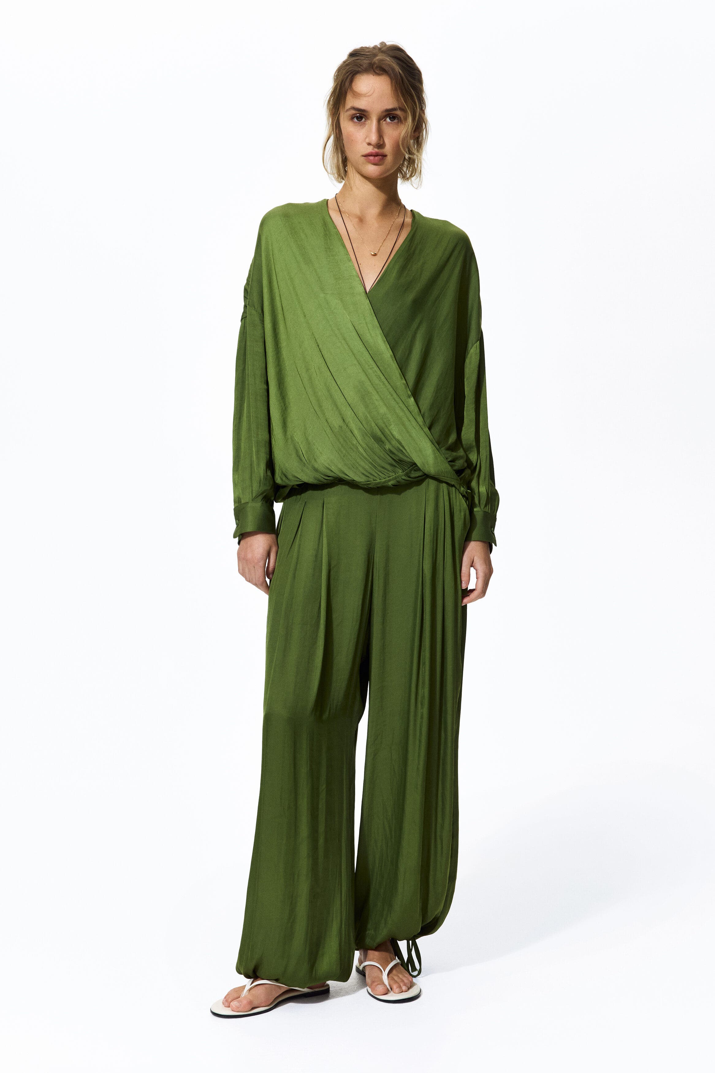 Wrapover blouse - image 2