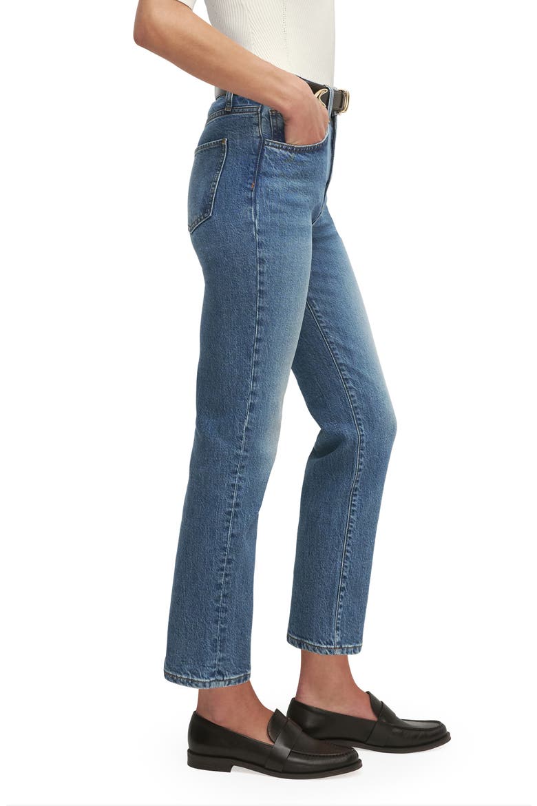 The Valentina Super High Waist Ankle Straight Leg Jeans, Alternate, color, ALTON
