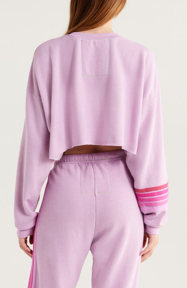 Rugby Stitch Crop Sweatshirt