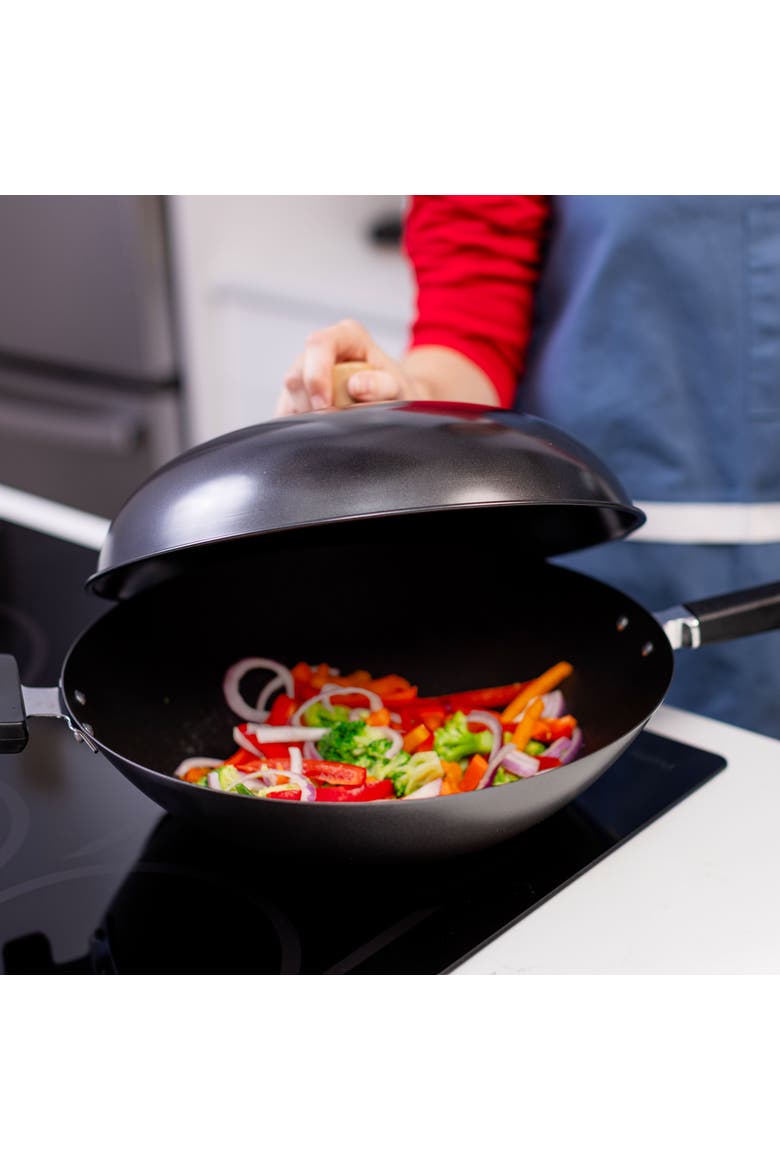 Wok Lid for 14" Woks, Alternate, color, Black