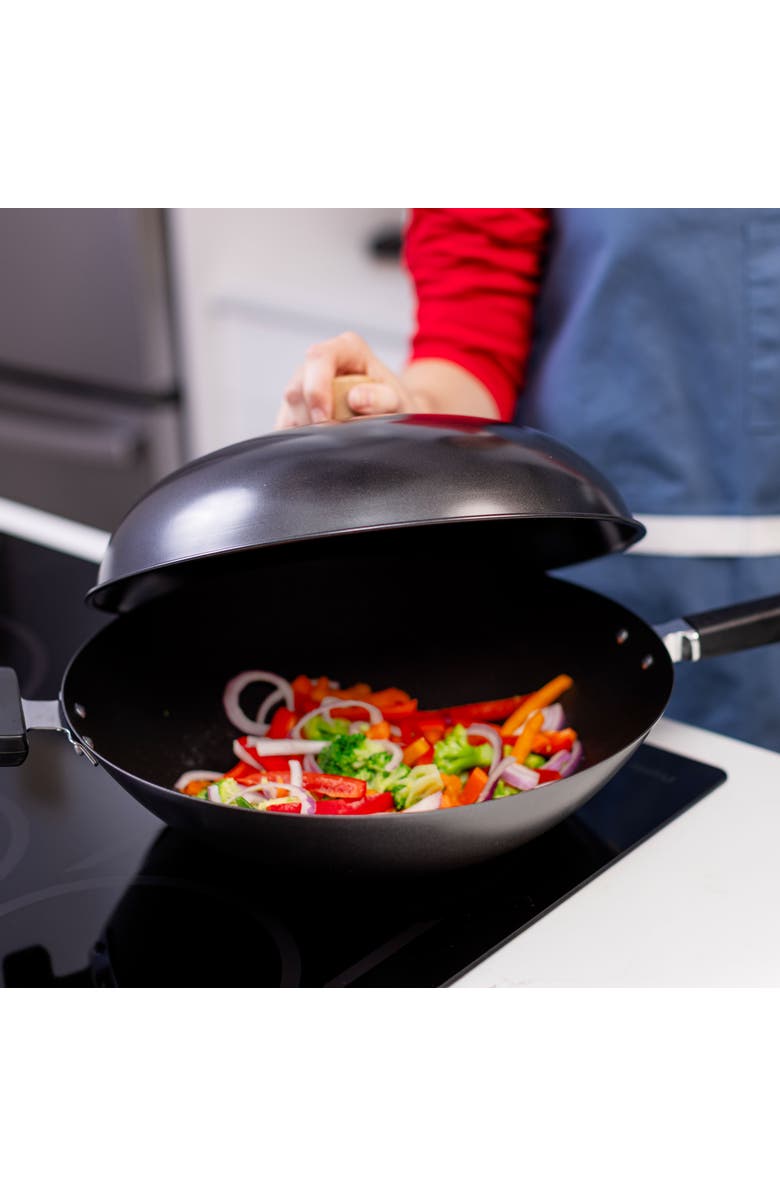 JOYCE CHEN Wok Lid for 14" Woks, Alternate, color, Black