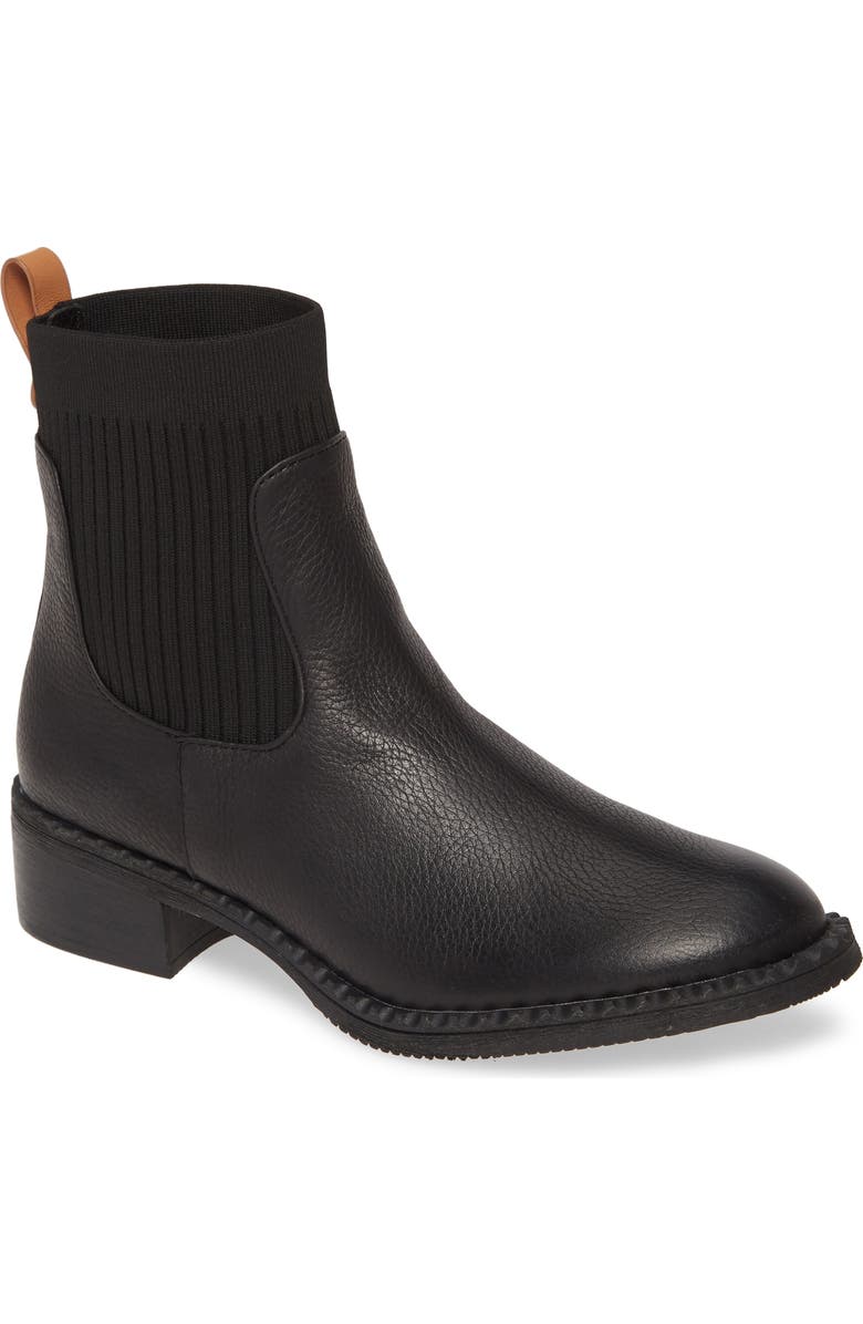 Gentle Souls by Kenneth Cole Best Chelsea Boot, Main, color, Black Leather