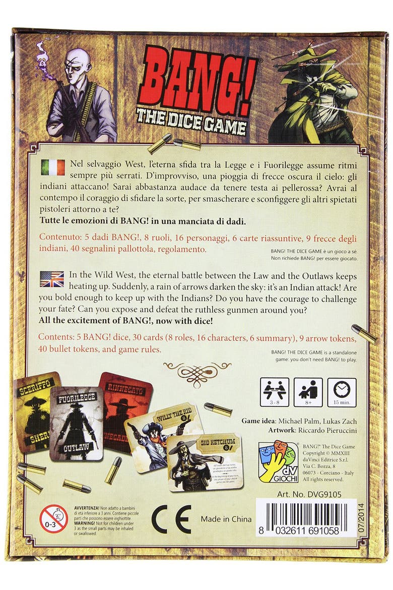 Bang! The Dice Game, Alternate, color, Multicolored