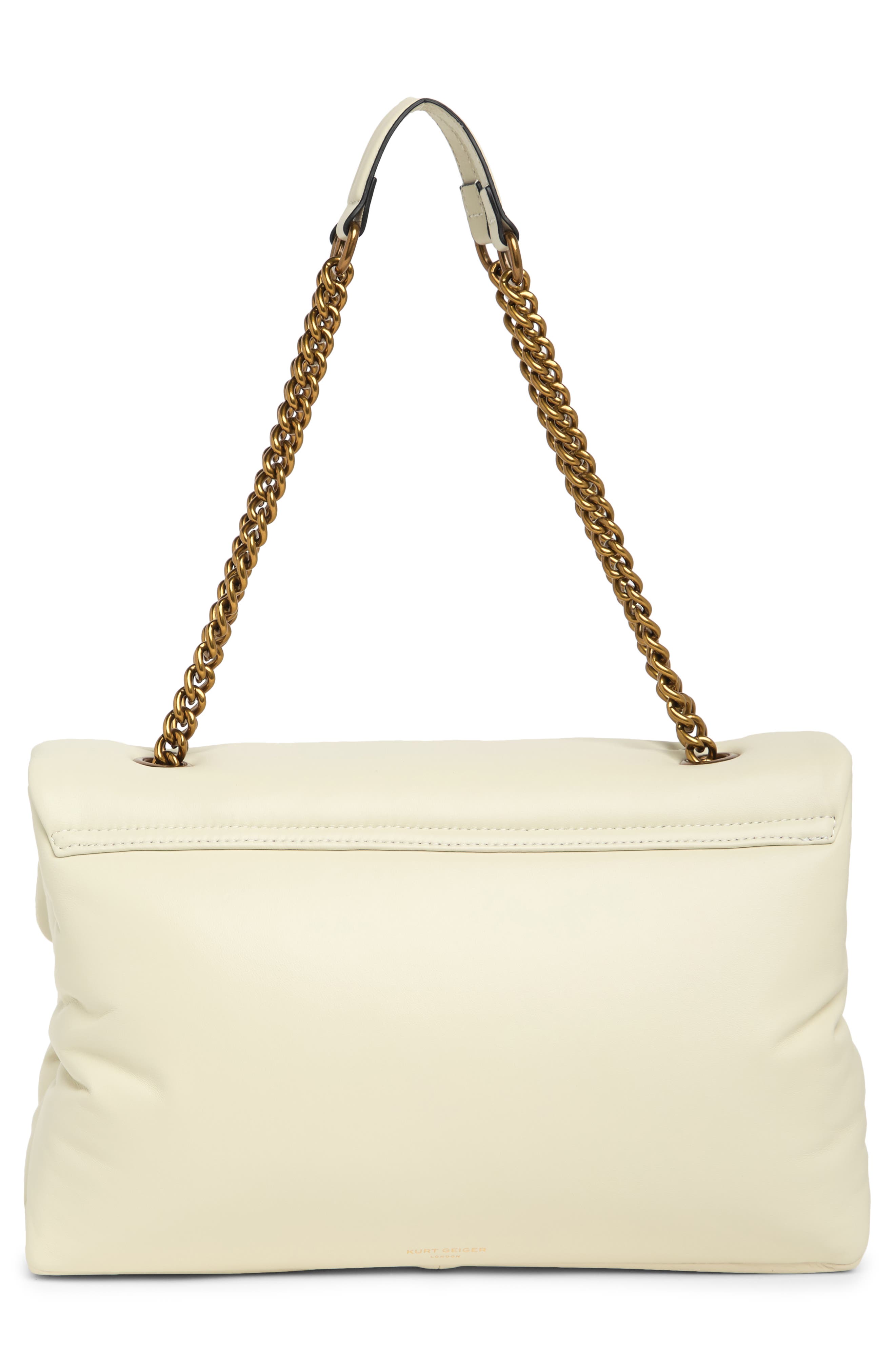Kurt Geiger London XXL Kew Leather Bag, Alternate, color, Bone