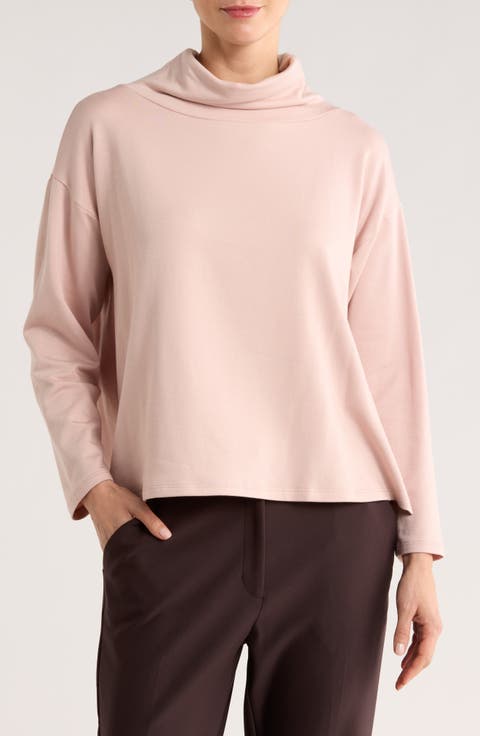 Drapey Funnel Neck Top