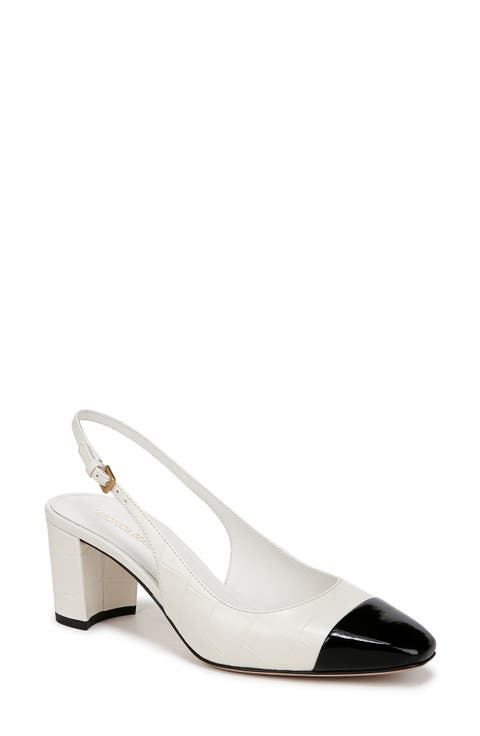 Cecile Cap Toe Slingback Pump (Women)