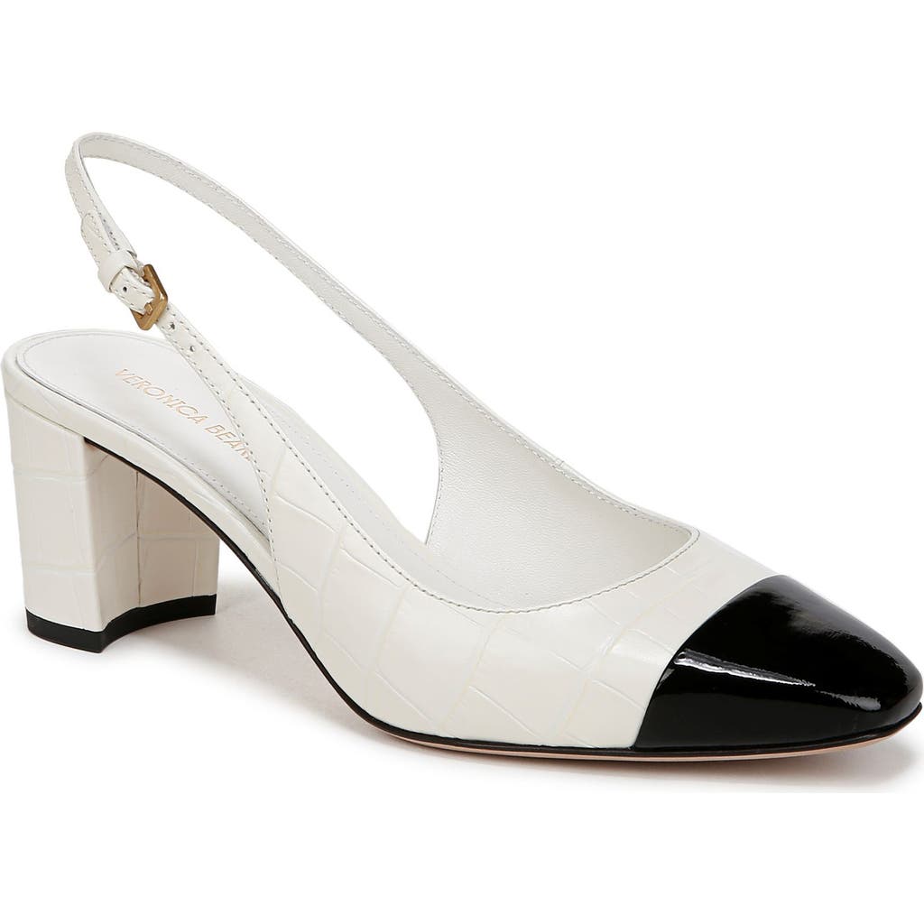 Veronica Beard Cecile Cap Toe Slingback Pump
