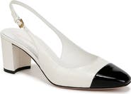Veronica Beard Cecile Cap Toe Slingback Pump