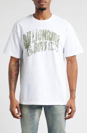 Billionaire Boys Club Inked Arch Logo Graphic Cotton T-shirt In White