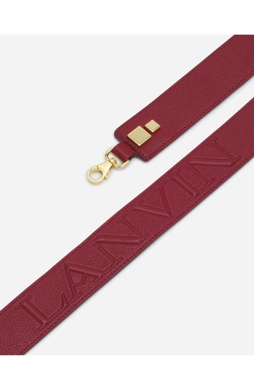 Lanvin L'octave By Leather Day Bag In Turkish Red