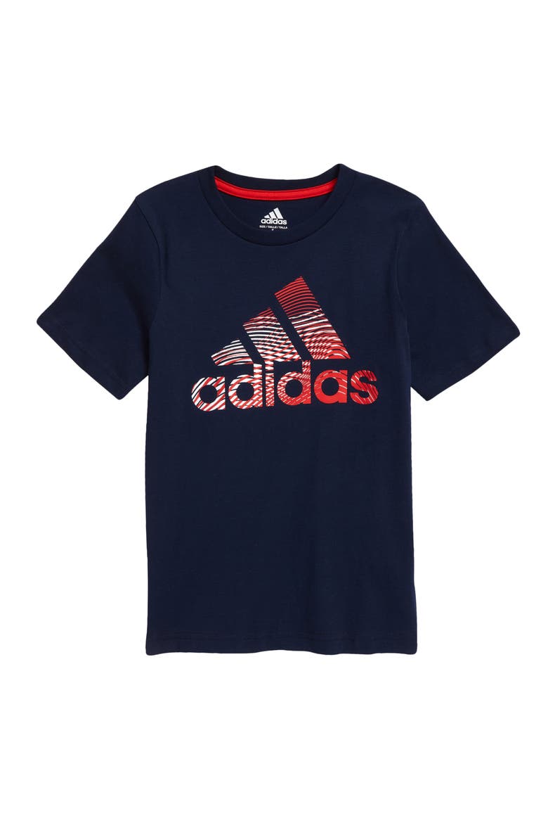 Kids' Americana Graphic Tee, Main, color, NAVY