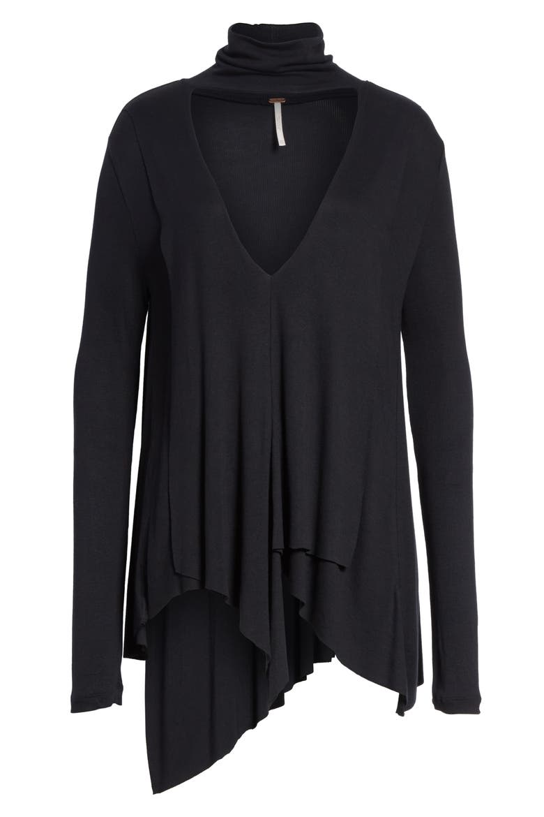 Uptown Turtleneck Top, Alternate, color, BLACK