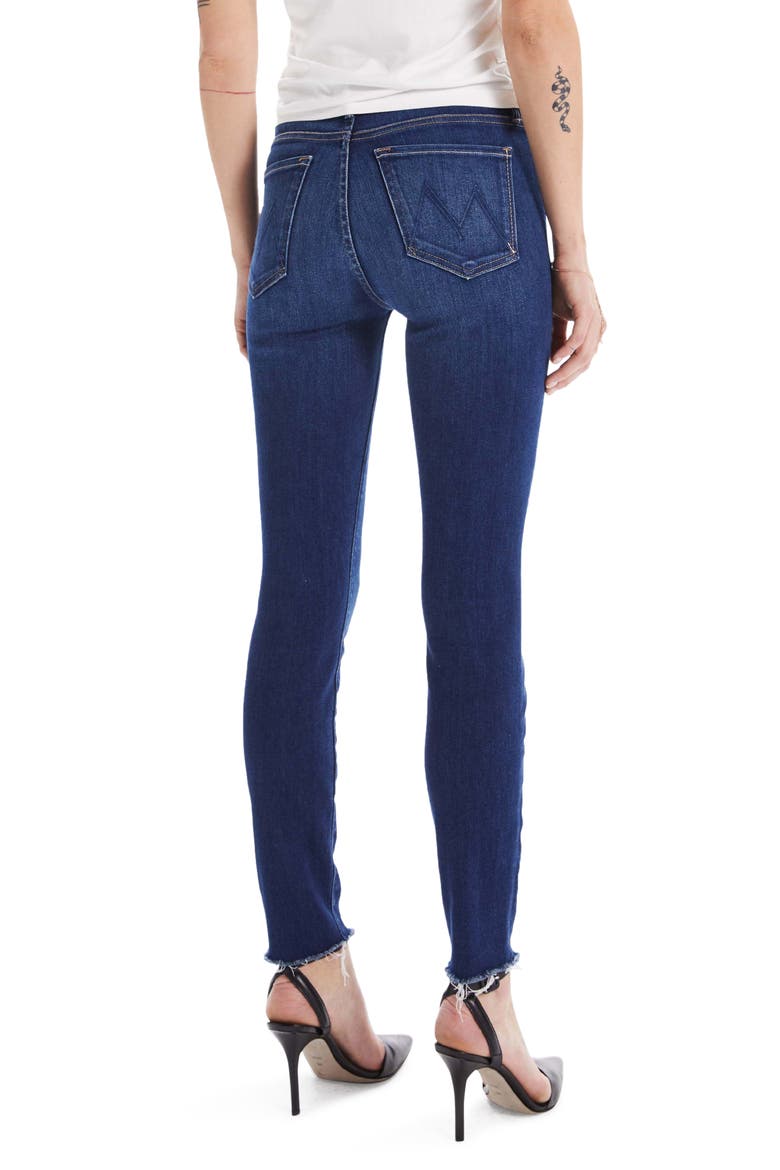 The Looker Fray Hem Ankle Skinny Jeans, Alternate, color, HOME MOVIES