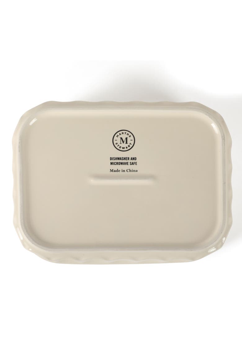 Broadbrook 6-Piece Stoneware Meal Prep Container Set with Lids, Oven & Microwave Safe, Alternate, color, Cream
