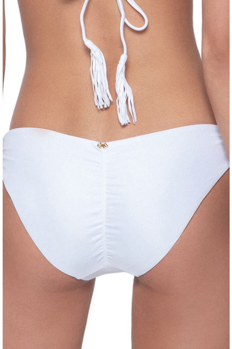 Ruched Bikini Bottoms, Alternate, color, WATER LILY