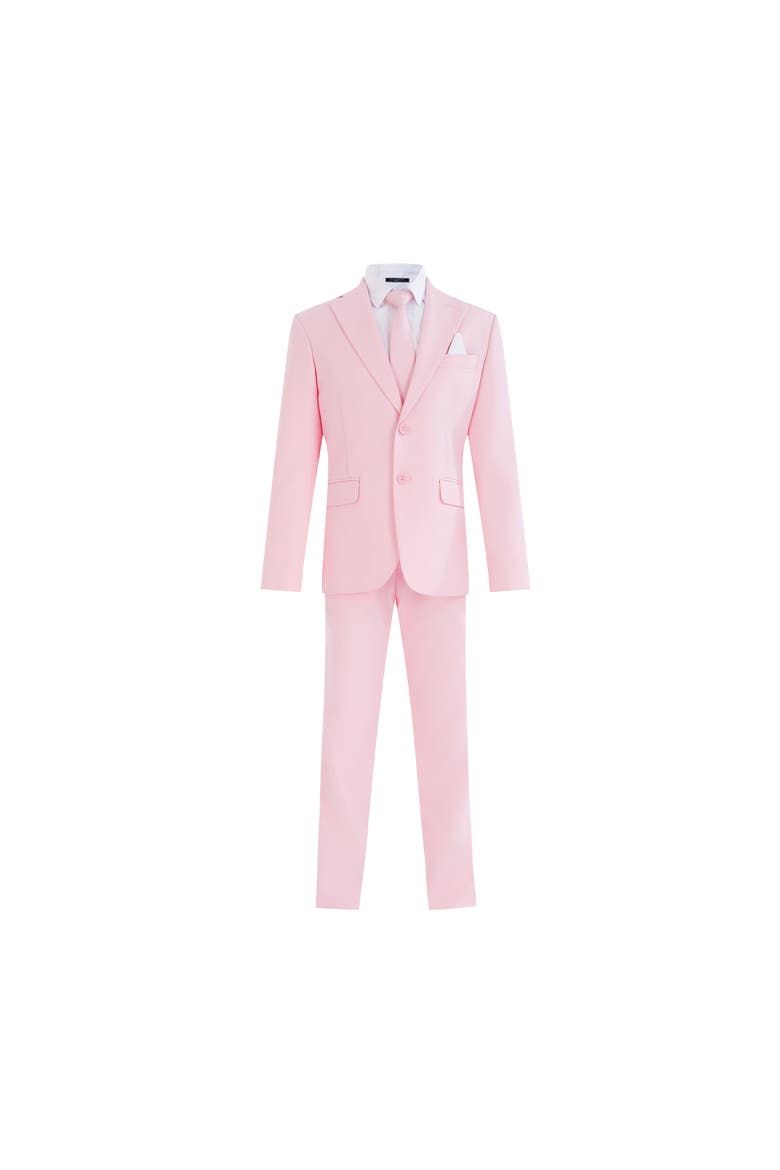 Four-Piece Tailored Suit Set, Alternate, color, Pink