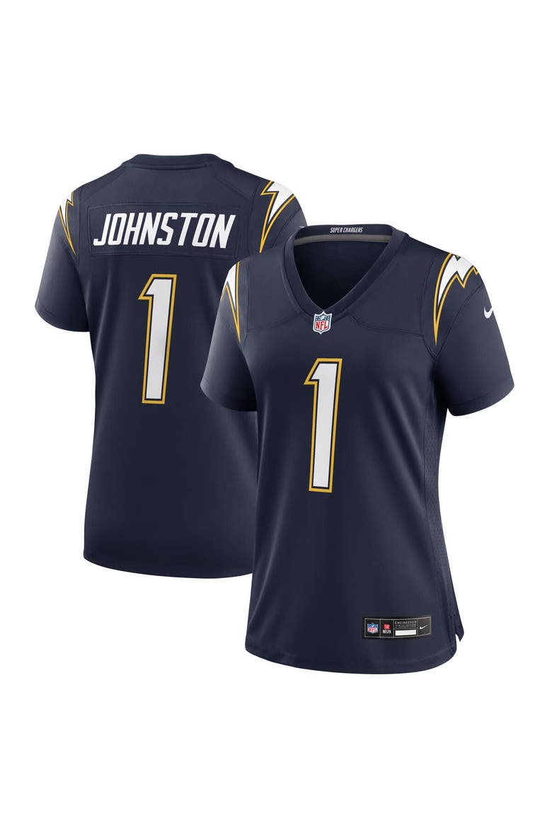 Women's Nike Quentin Johnston Navy Los Angeles Chargers Alternate Super Chargers Game Jersey, Main, color, Navy