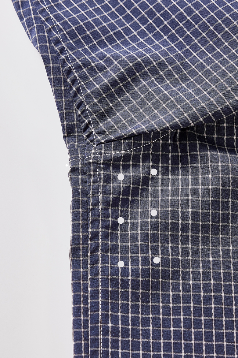 Men’s Big and Tall Stanton Shirt ,Tailored Fit short Sleeves, Performance Fabric & Ventilated Armholes, Alternate, color, black-and-white-check
