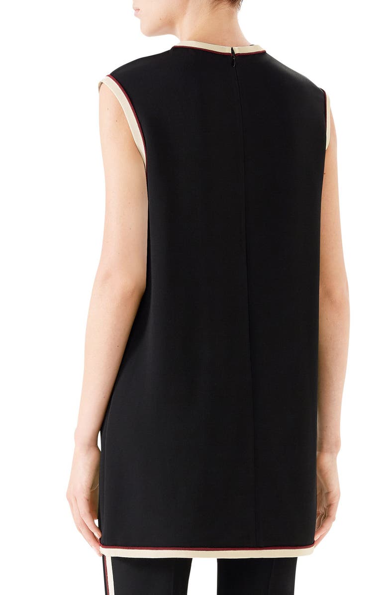 Gucci Stretch Cady Tunic Top, Alternate, color, 