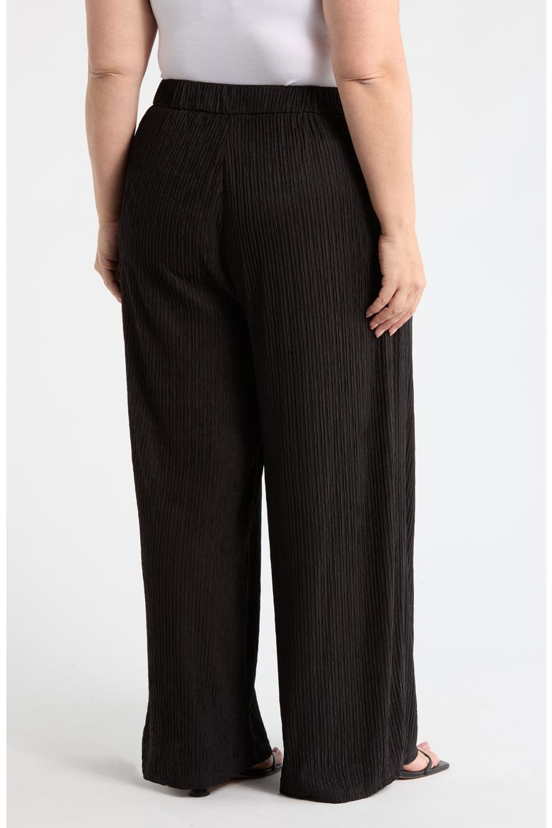 Noelia Crinkled High Waist Ankle Wide Legs, Alternate, color, BLACK