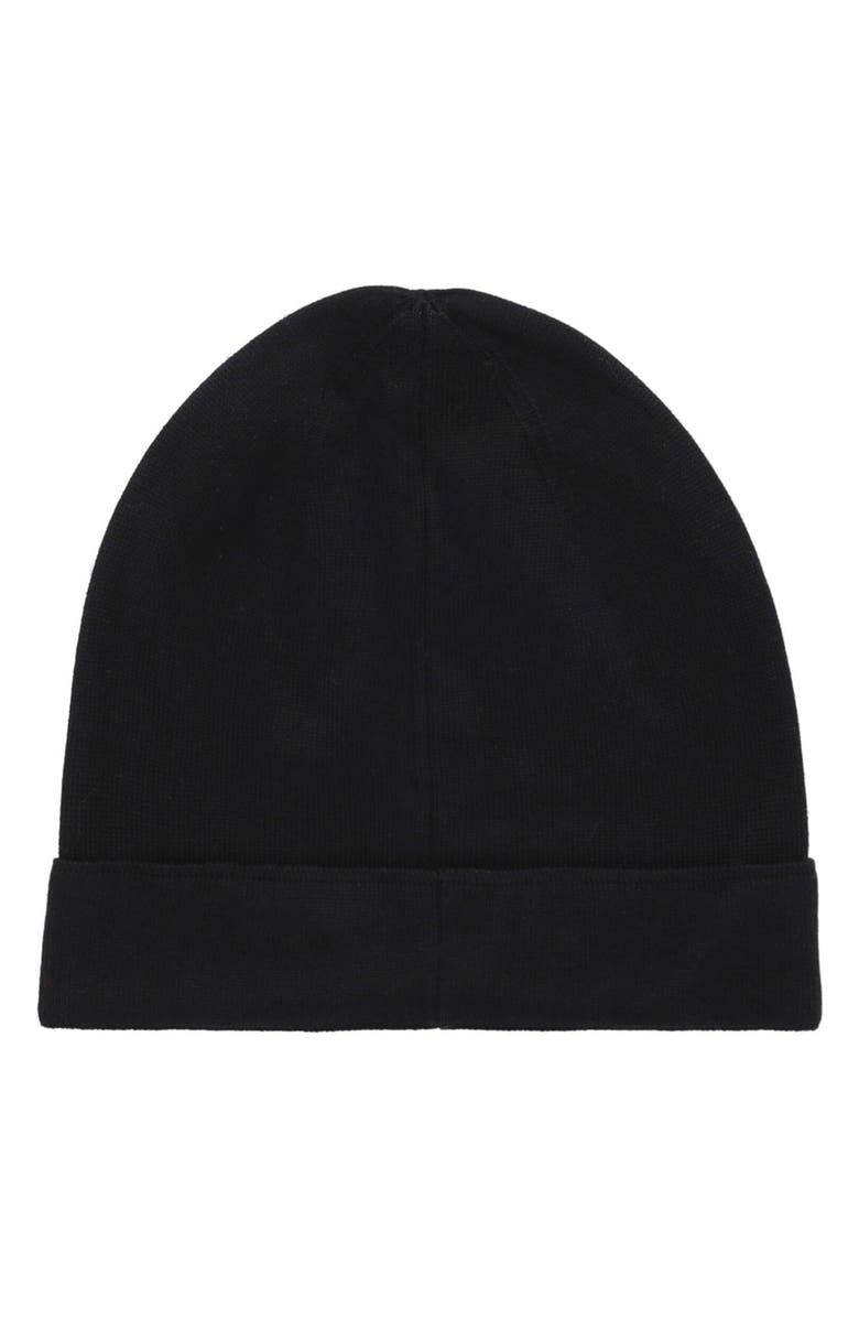 Givenchy Logo Cotton & Cashmere Beanie, Alternate, color, Black White Logo