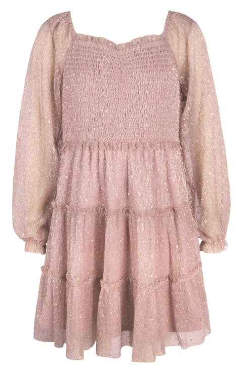 Kids' Smocked Tiered Dress