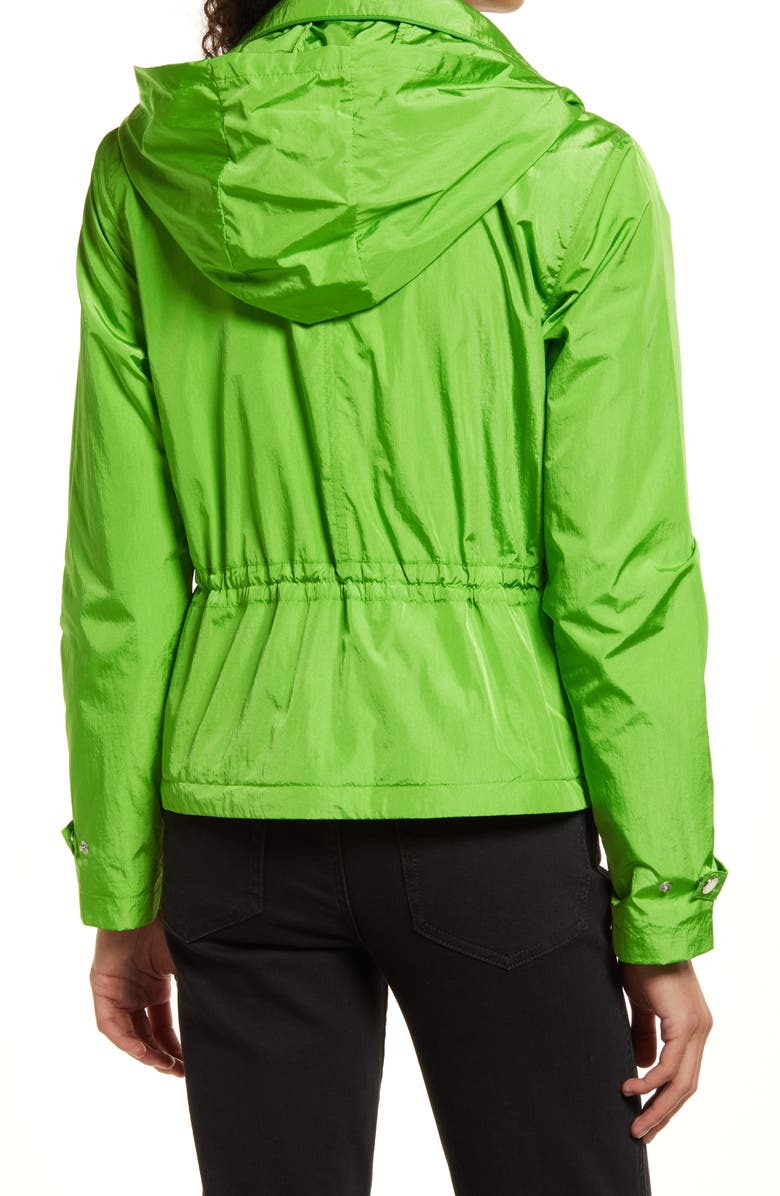 Via Spiga Packable Water Resistant Rain Jacket, Alternate, color,