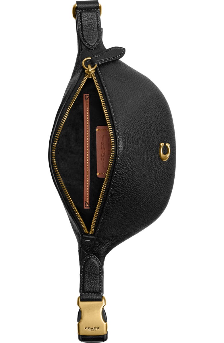 COACH Essential Leather Belt Bag, Alternate, color,