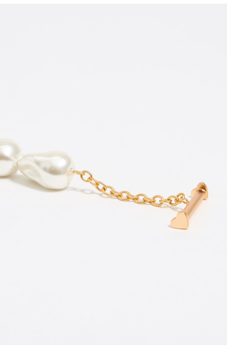 Bimba y Lola Chain Heart Logo Bracelet, Alternate, color, 