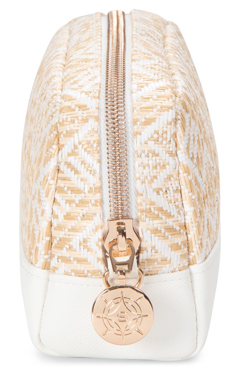 Stephanie Johnson Mini Paros Coconut Mini Mae Cosmetics Pouch, Alternate, color, White