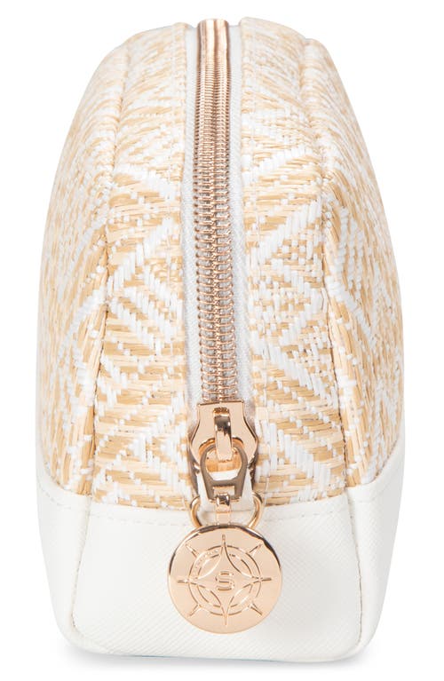 Stephanie Johnson Mini Paros Coconut Mini Mae Cosmetics Pouch In White