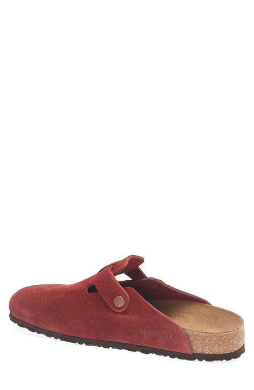 Birkenstock Boston Soft Clog In Burgundy