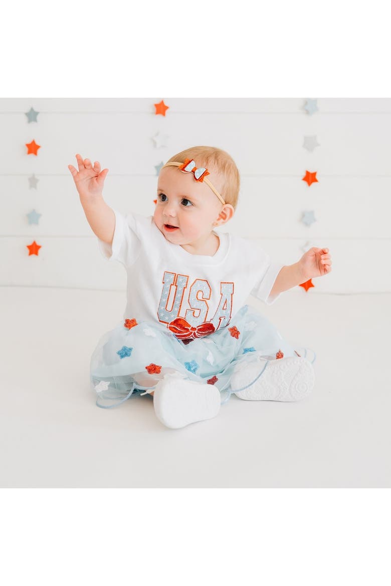 USA Sequin Stars Tutu, Alternate, color, Light Blue