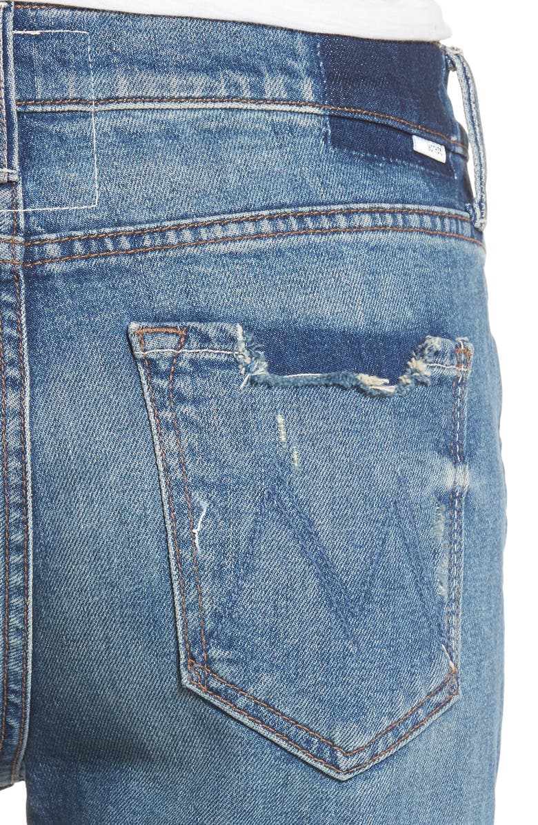 MOTHER The Dutchie Crop Straight Leg Jeans, Alternate, color,