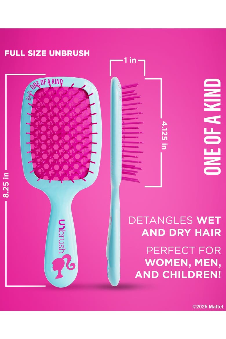 Unbrush Barbie Mini Detangling Brush, Alternate, color, Blue