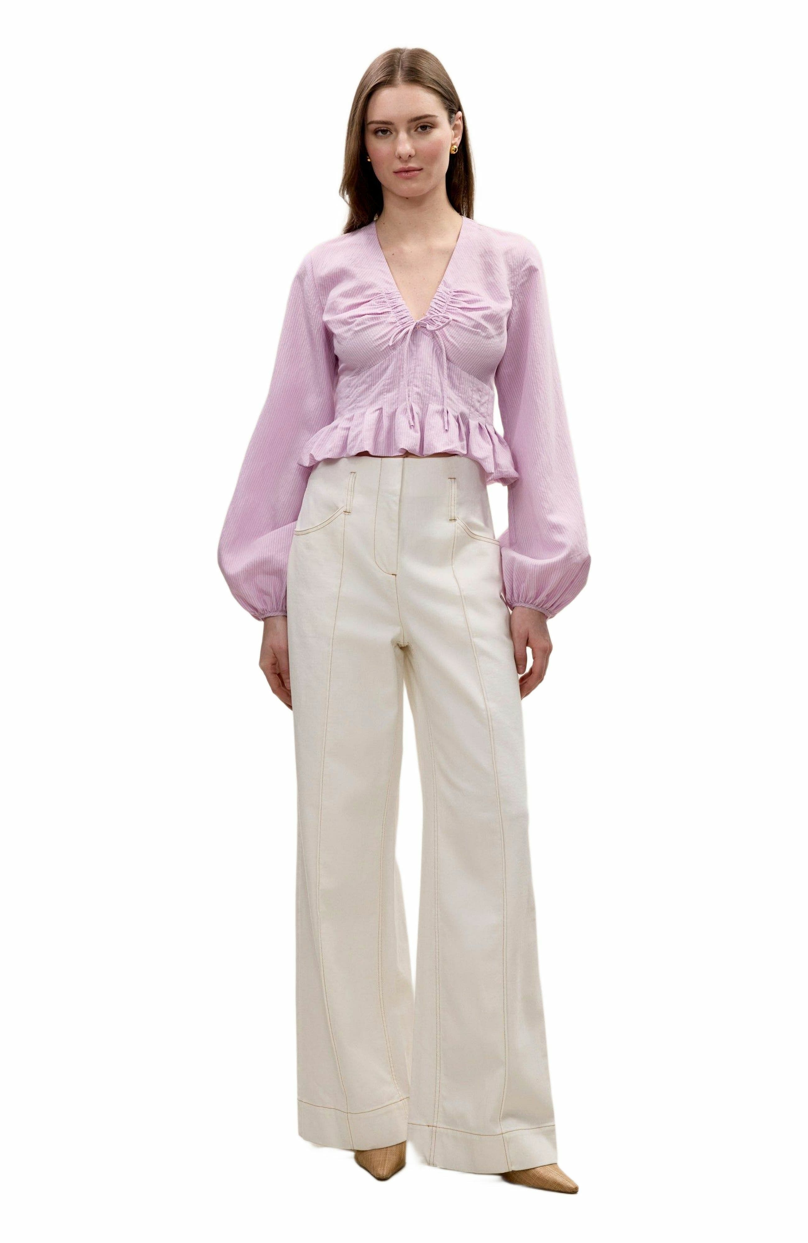 Allegra Stripe Blouse - image 3