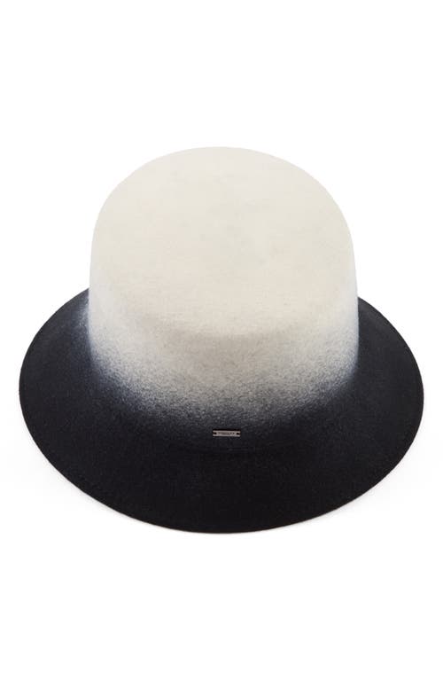 Eugenia Kim Ruby Gradient Wool Asymmetric Bucket Hat In Multi