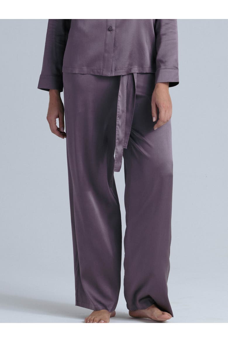 Silk Pajama Pants, Main, color, Noble Purple
