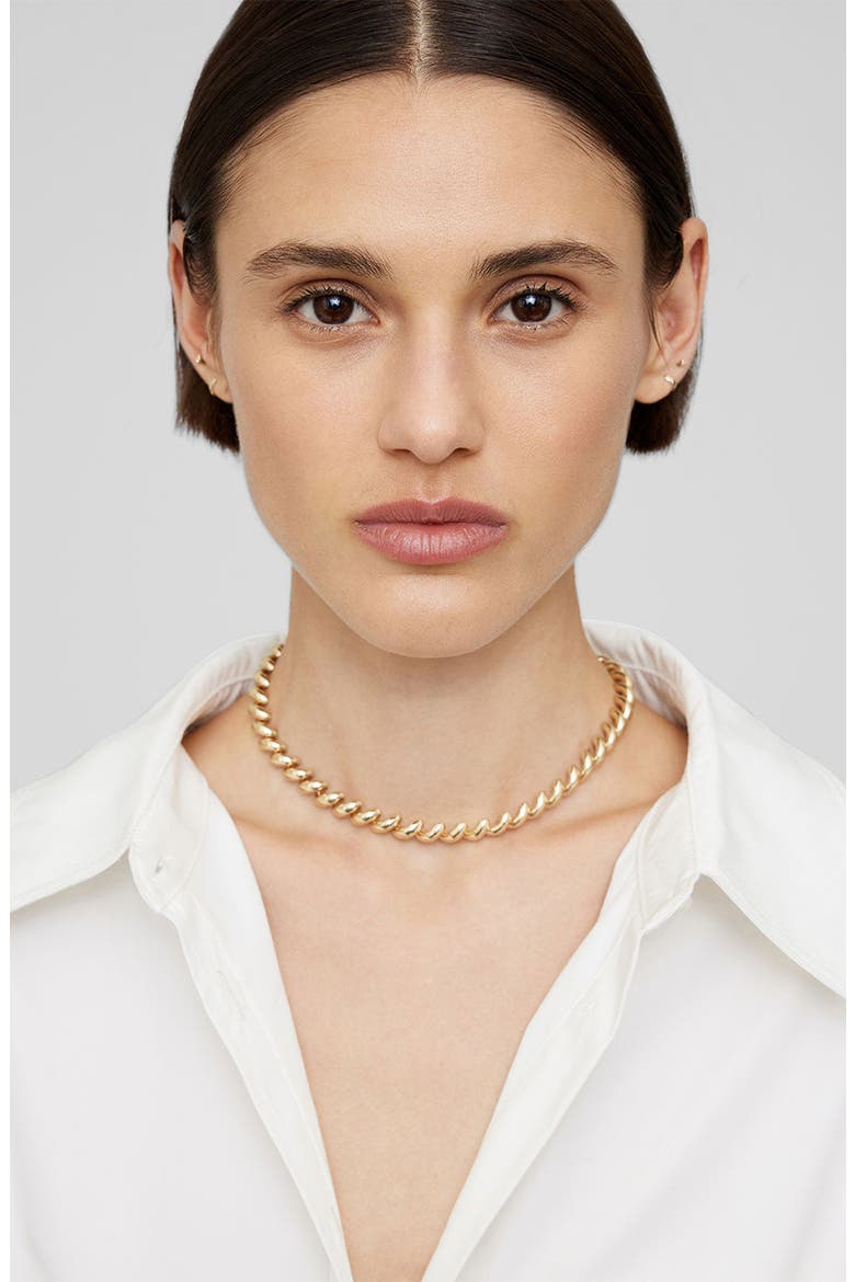 Spiral Necklace, Alternate, color, Yellow Gold