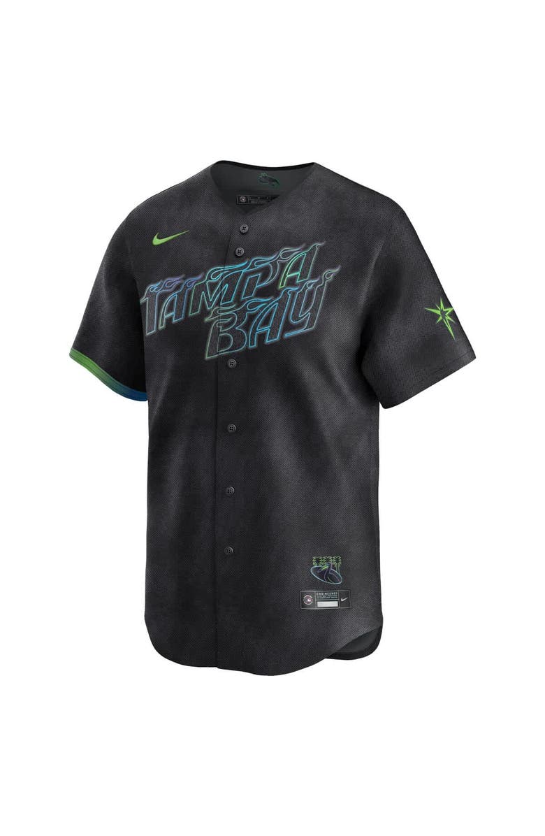 Nike Men's Nike Black Tampa Bay Rays City Connect Limited Jersey, Alternate, color, Black