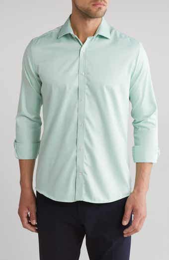 TOM BAINE Slim Fit Performance Stretch Button-Up Shirt