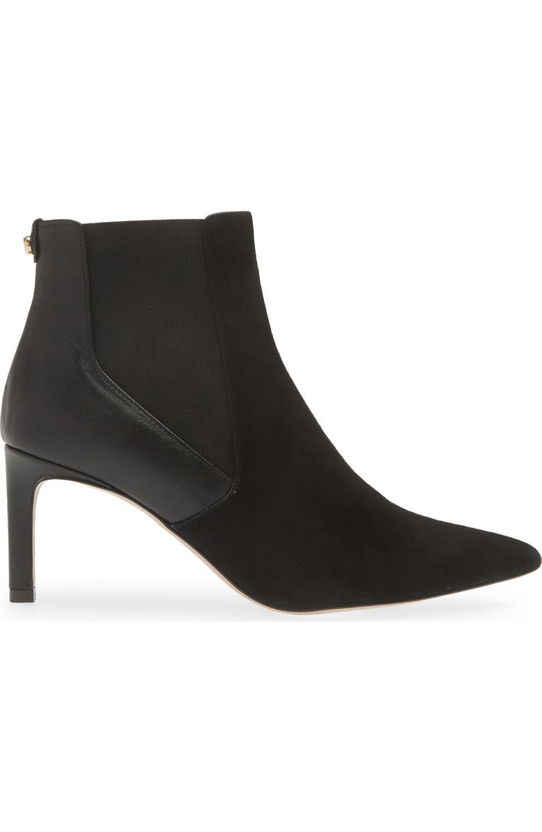 BOSS Janet Pointed Toe Chelsea Boot, Alternate, color, Black