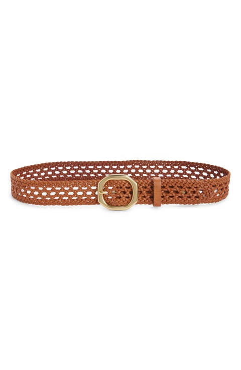 Audrey Woven Leather Belt